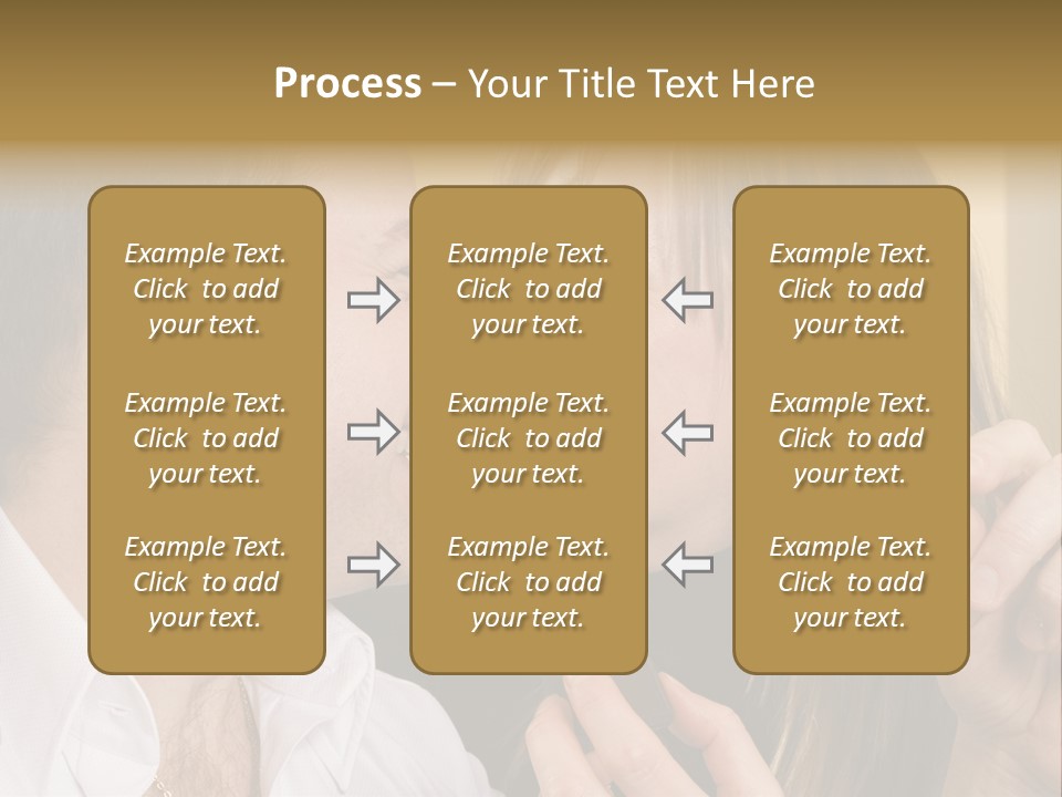 A Man And A Woman Eating A Chocolate Bar PowerPoint Template