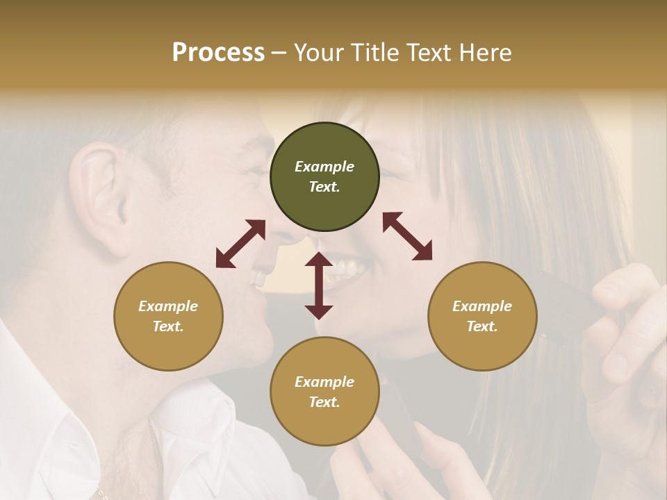 A Man And A Woman Eating A Chocolate Bar PowerPoint Template