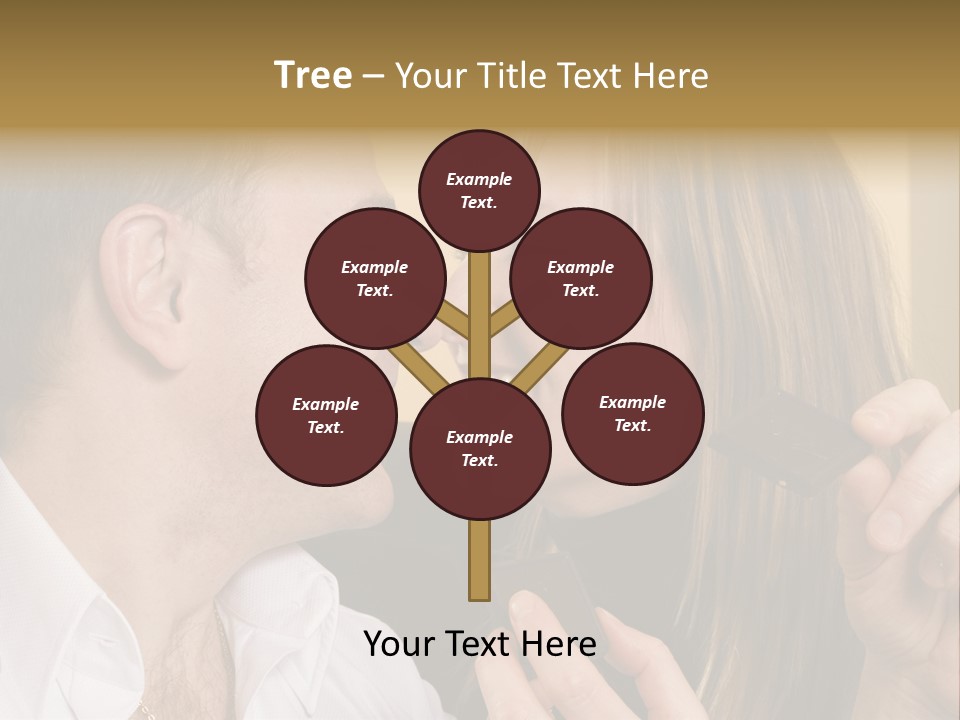 A Man And A Woman Eating A Chocolate Bar PowerPoint Template