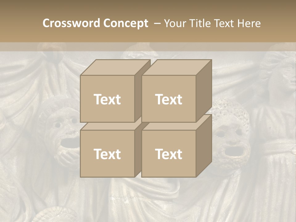 A Group Of People Standing Next To A Stone Wall PowerPoint Template