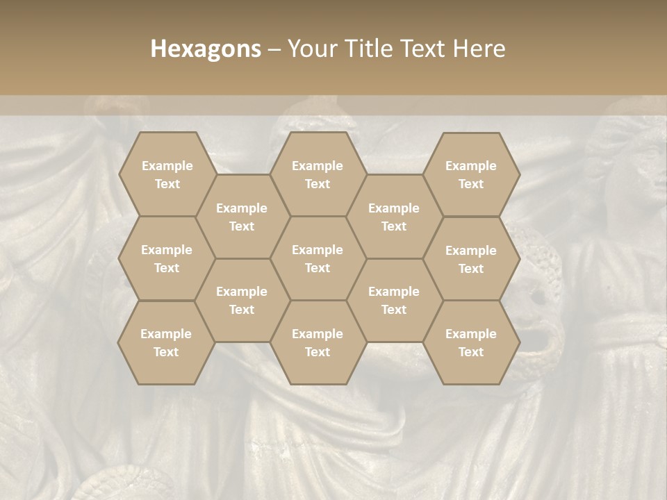 A Group Of People Standing Next To A Stone Wall PowerPoint Template