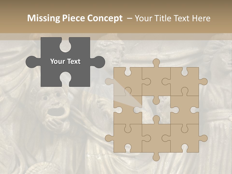 A Group Of People Standing Next To A Stone Wall PowerPoint Template