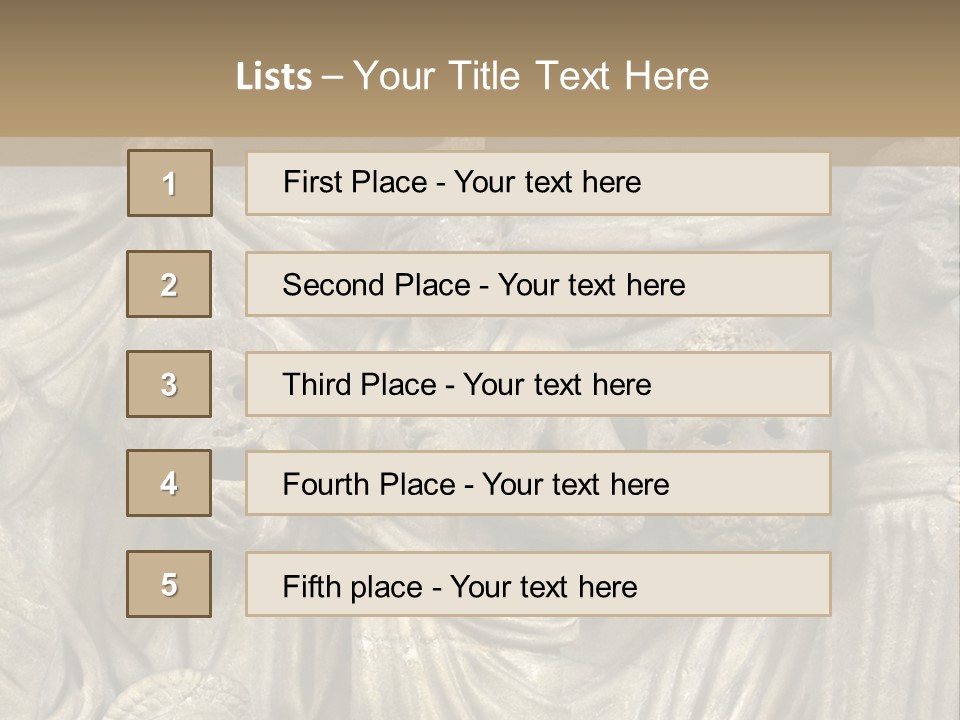 A Group Of People Standing Next To A Stone Wall PowerPoint Template
