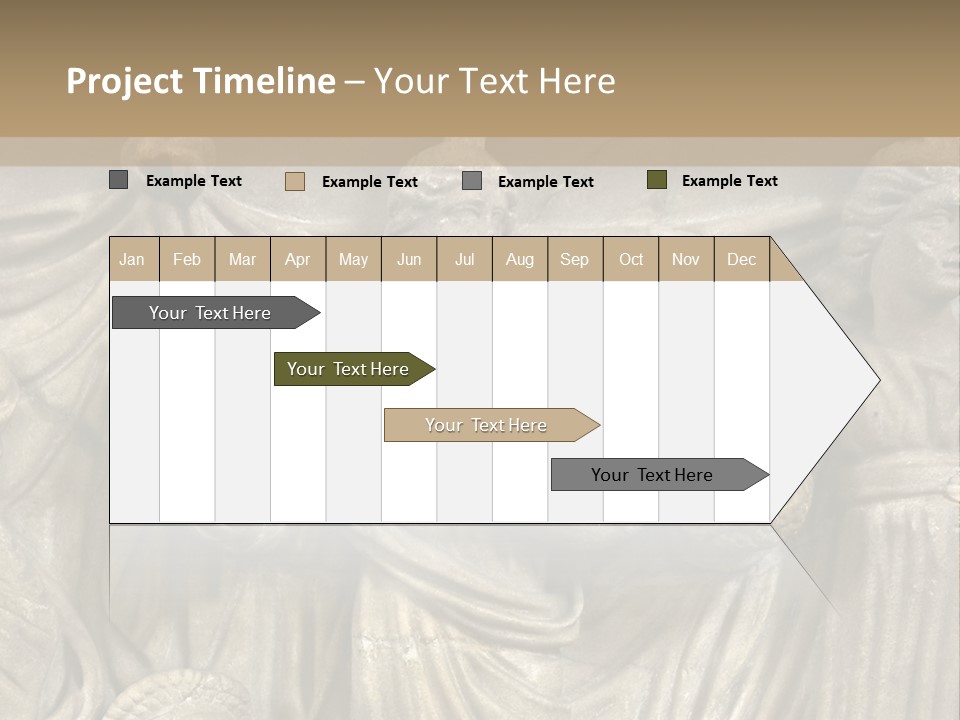 A Group Of People Standing Next To A Stone Wall PowerPoint Template