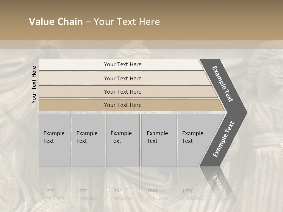 A Group Of People Standing Next To A Stone Wall PowerPoint Template