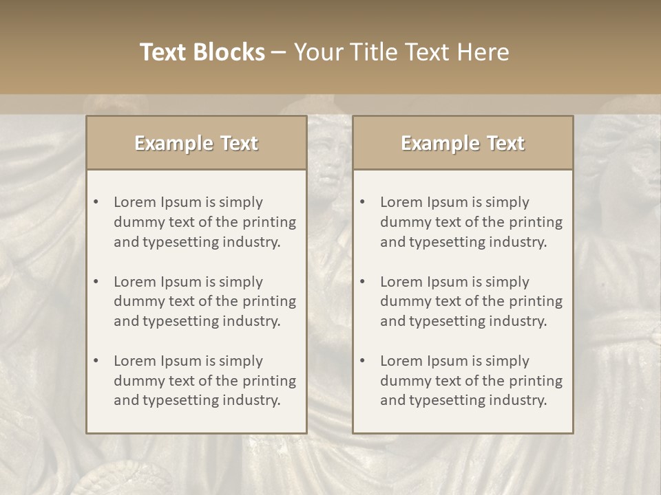 A Group Of People Standing Next To A Stone Wall PowerPoint Template