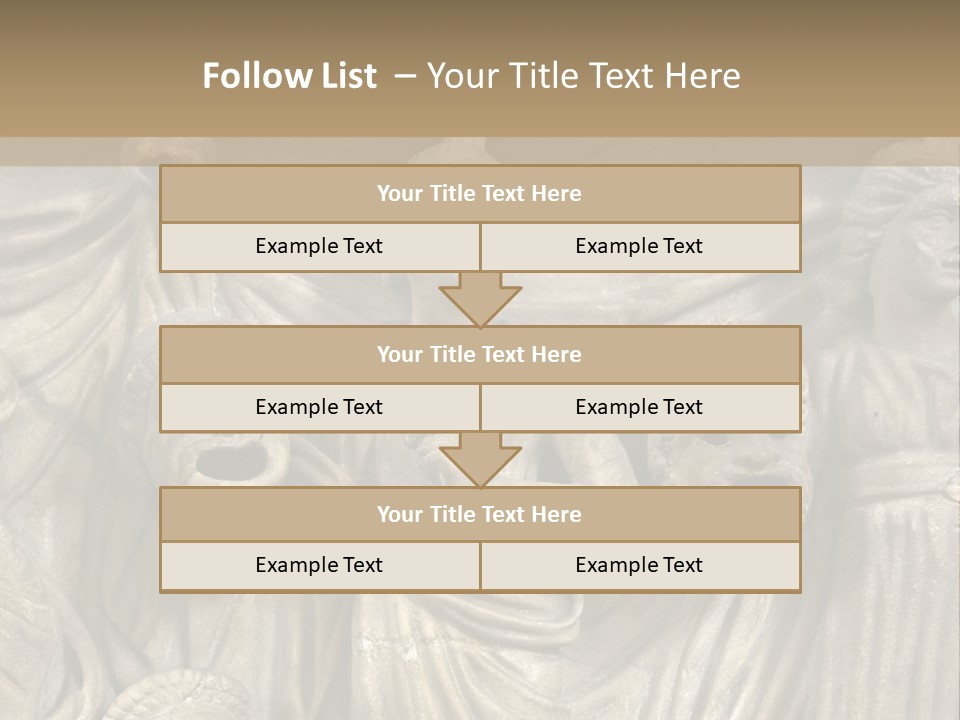 A Group Of People Standing Next To A Stone Wall PowerPoint Template