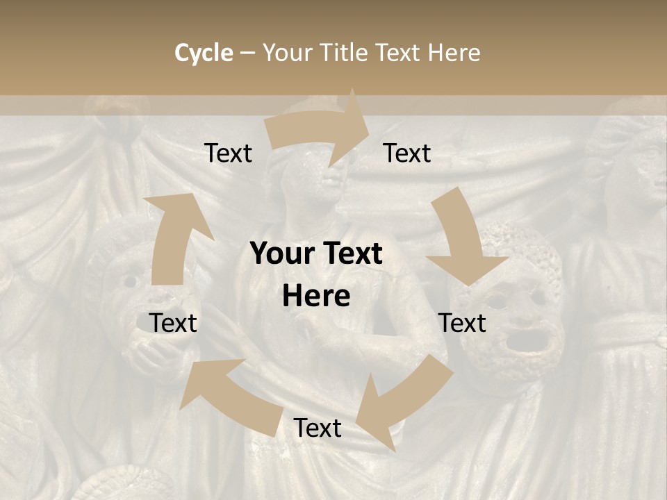 A Group Of People Standing Next To A Stone Wall PowerPoint Template