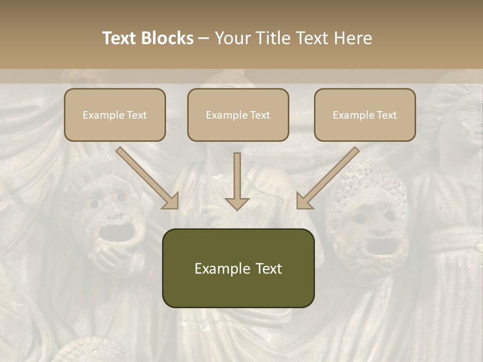 A Group Of People Standing Next To A Stone Wall PowerPoint Template