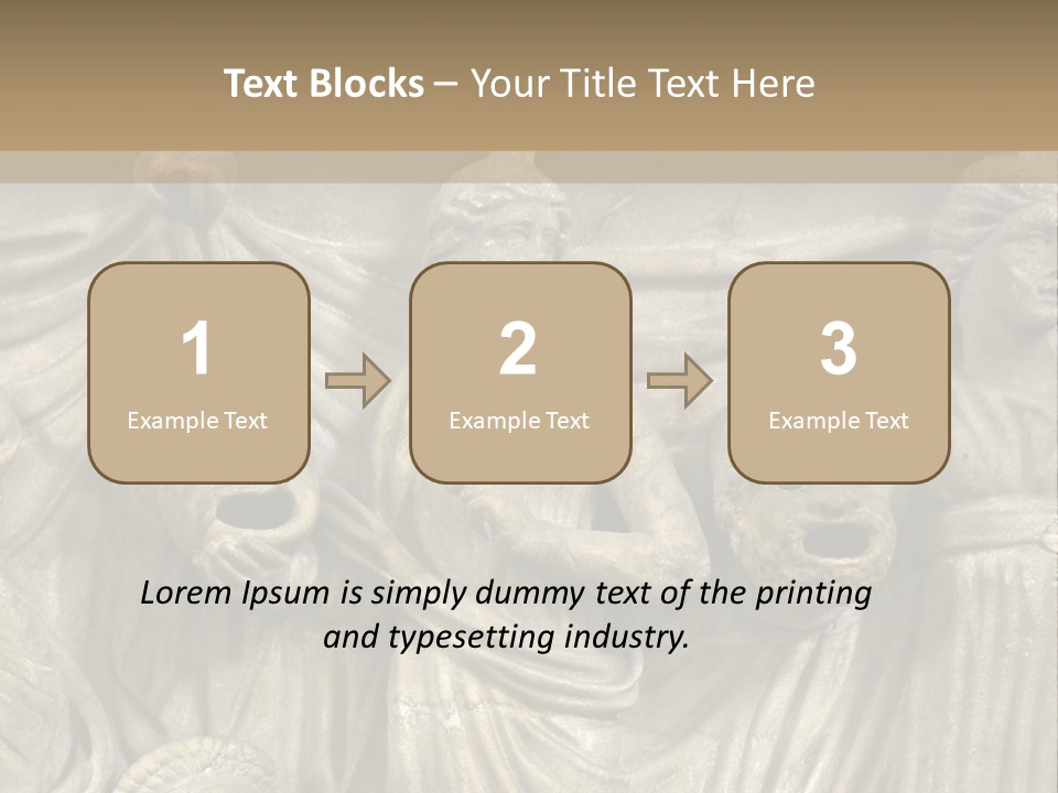 A Group Of People Standing Next To A Stone Wall PowerPoint Template