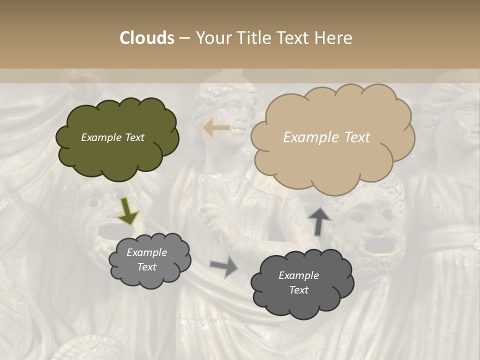 A Group Of People Standing Next To A Stone Wall PowerPoint Template