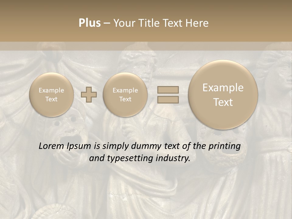 A Group Of People Standing Next To A Stone Wall PowerPoint Template