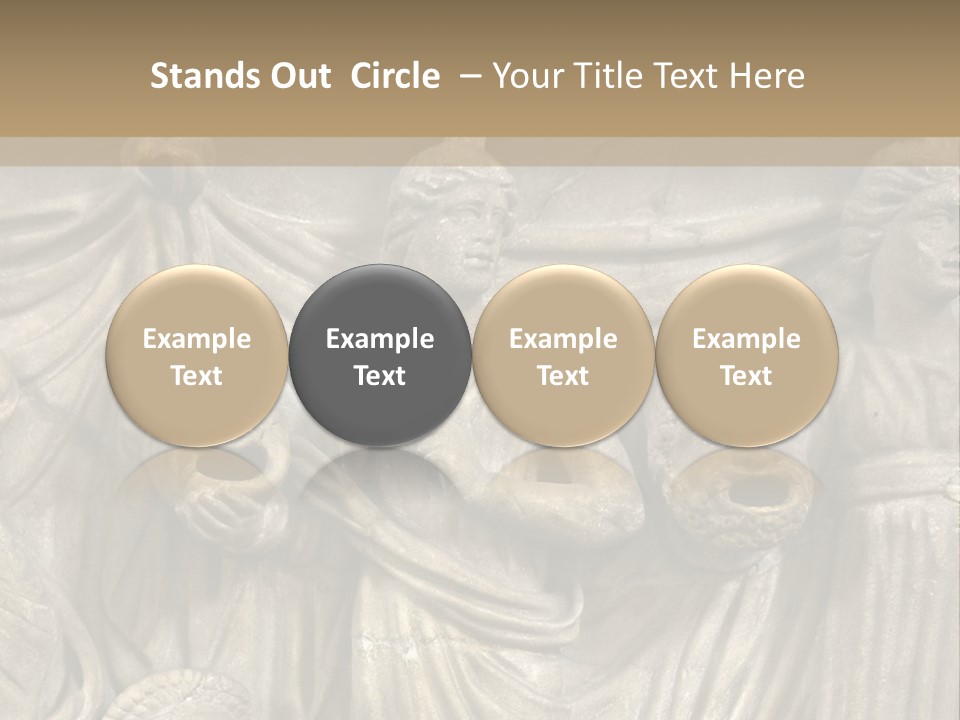 A Group Of People Standing Next To A Stone Wall PowerPoint Template