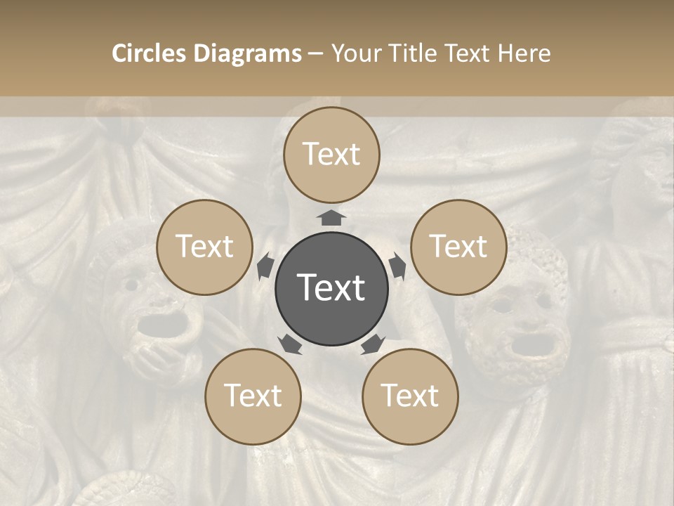 A Group Of People Standing Next To A Stone Wall PowerPoint Template