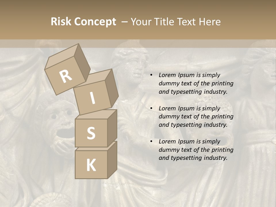 A Group Of People Standing Next To A Stone Wall PowerPoint Template