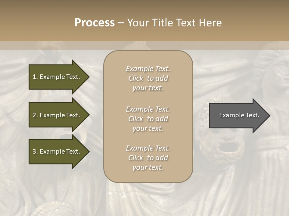 A Group Of People Standing Next To A Stone Wall PowerPoint Template