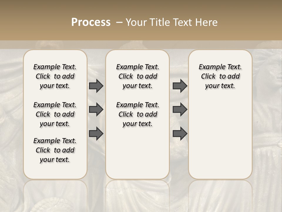 A Group Of People Standing Next To A Stone Wall PowerPoint Template