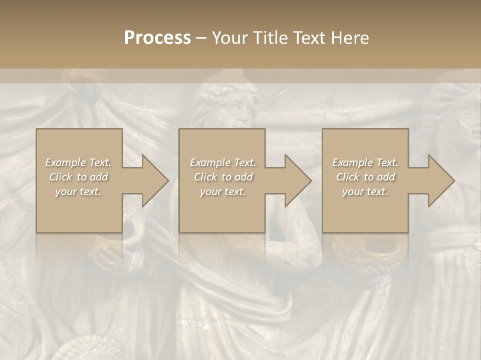 A Group Of People Standing Next To A Stone Wall PowerPoint Template