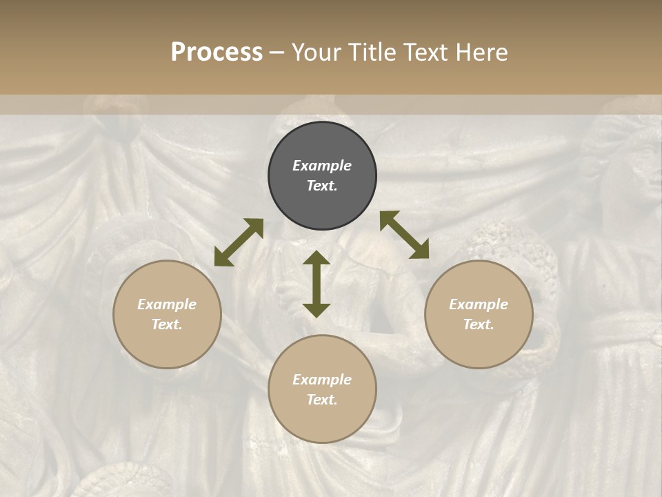 A Group Of People Standing Next To A Stone Wall PowerPoint Template