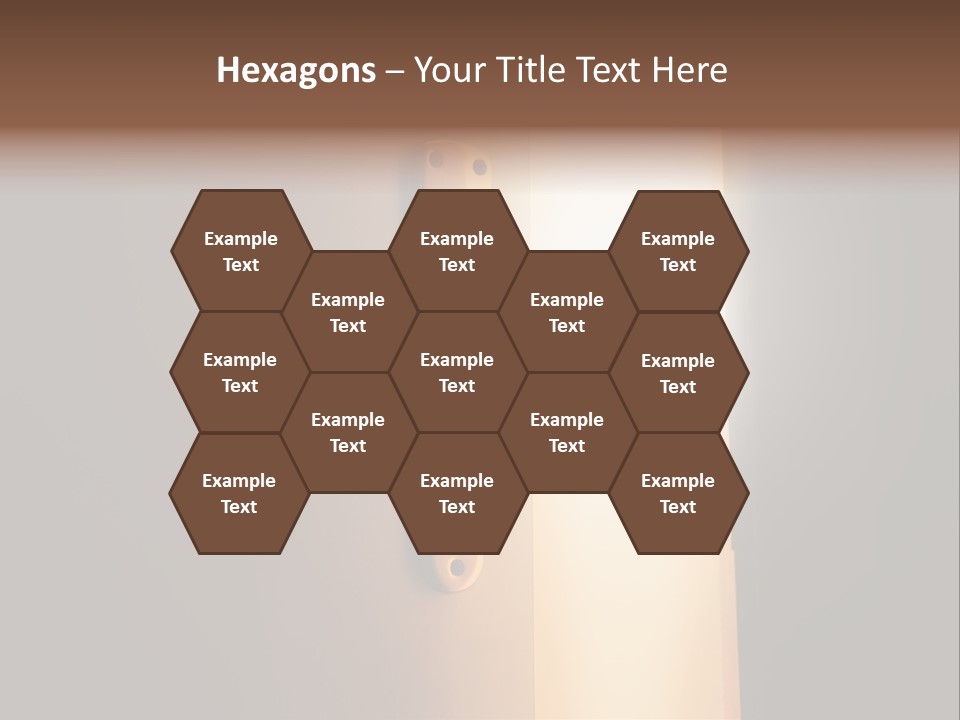 A Door Handle On A Door With A Light Coming Through It PowerPoint Template