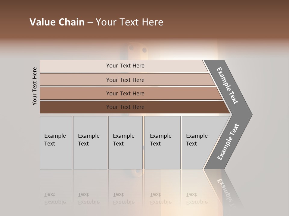 A Door Handle On A Door With A Light Coming Through It PowerPoint Template