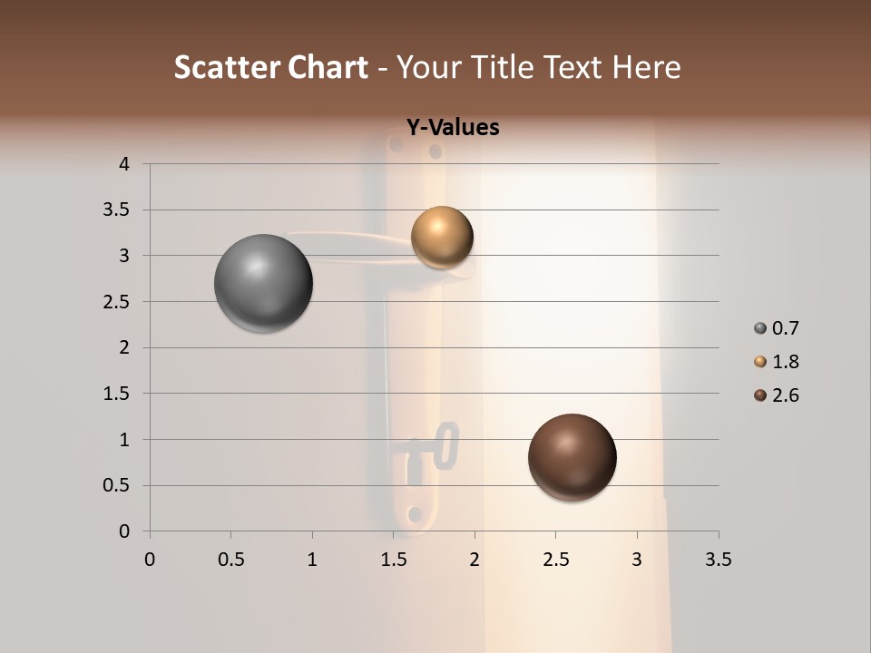 A Door Handle On A Door With A Light Coming Through It PowerPoint Template