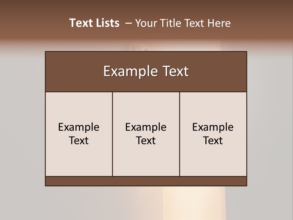 A Door Handle On A Door With A Light Coming Through It PowerPoint Template