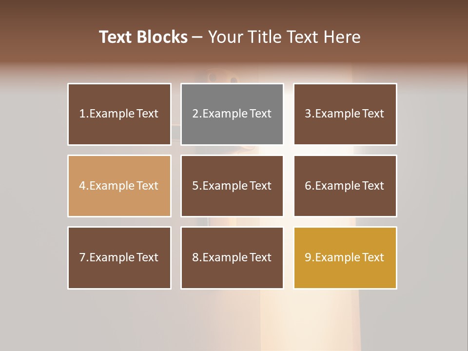 A Door Handle On A Door With A Light Coming Through It PowerPoint Template