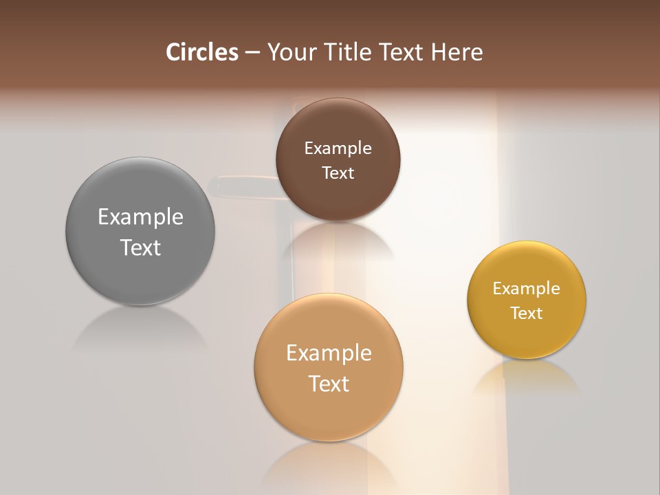 A Door Handle On A Door With A Light Coming Through It PowerPoint Template