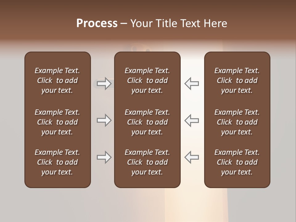 A Door Handle On A Door With A Light Coming Through It PowerPoint Template