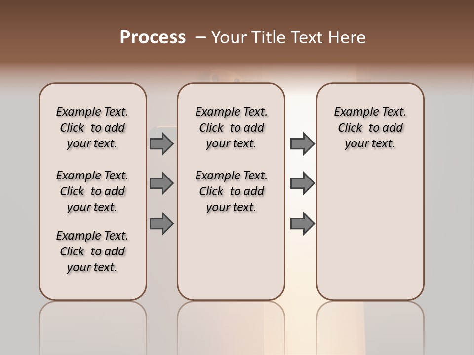 A Door Handle On A Door With A Light Coming Through It PowerPoint Template