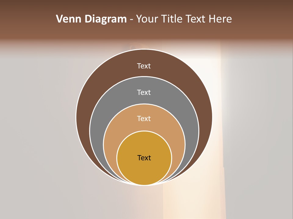 A Door Handle On A Door With A Light Coming Through It PowerPoint Template