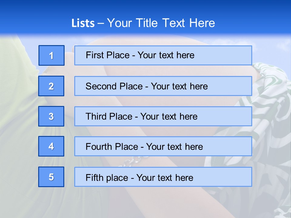 Individual Tummy Feminine PowerPoint Template