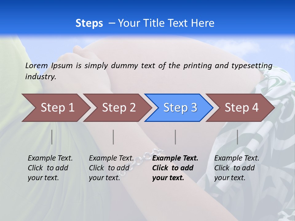 Individual Tummy Feminine PowerPoint Template