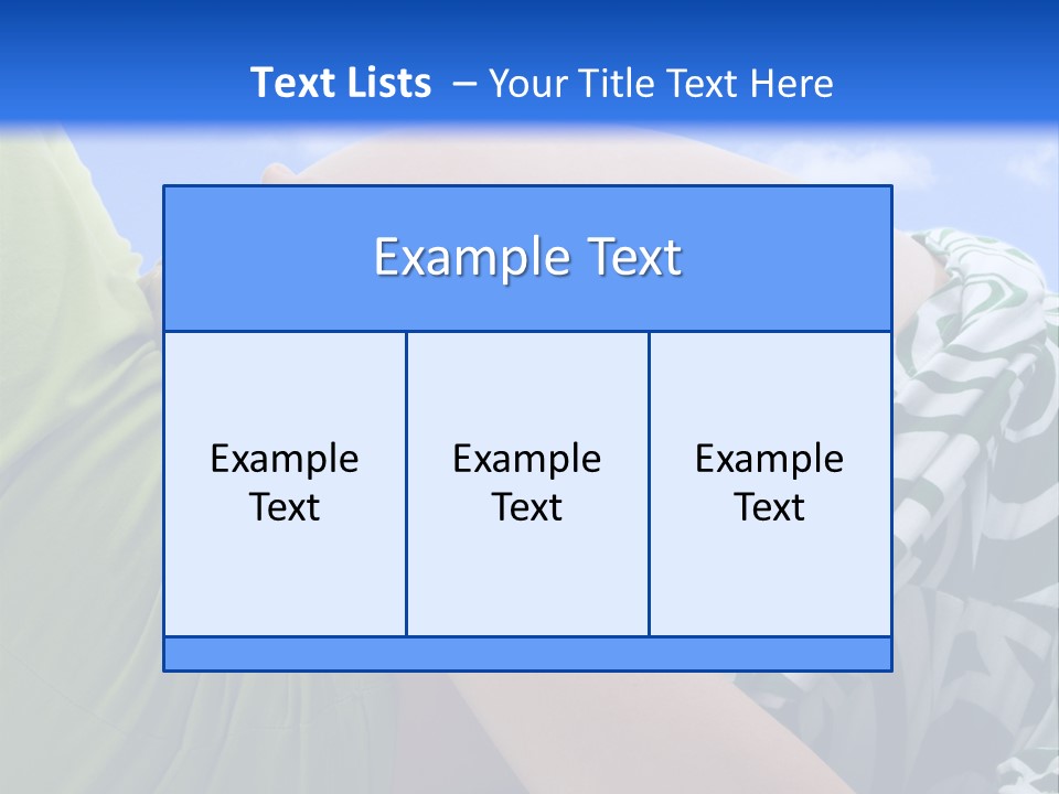 Individual Tummy Feminine PowerPoint Template