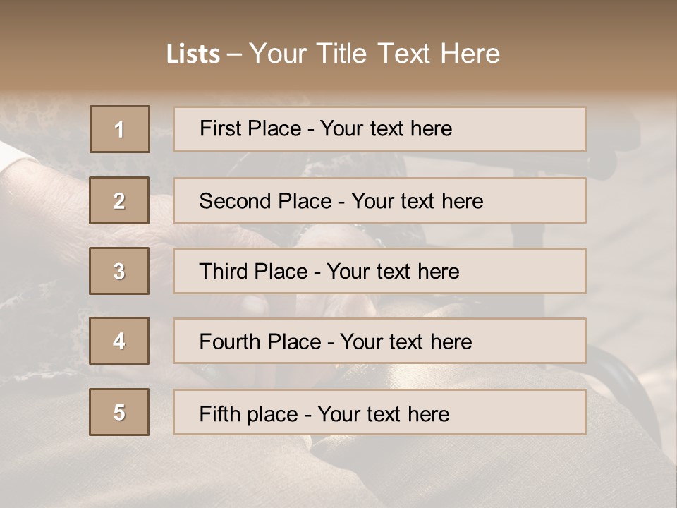 Mature Old Long Term PowerPoint Template