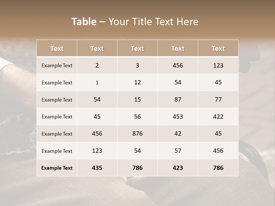 Mature Old Long Term PowerPoint Template