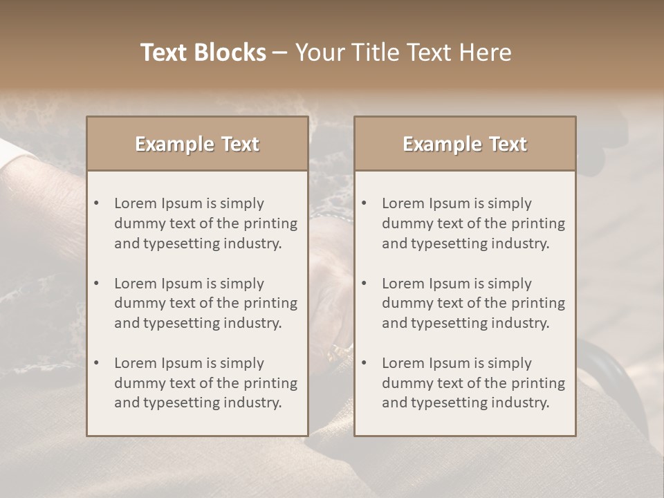 Mature Old Long Term PowerPoint Template
