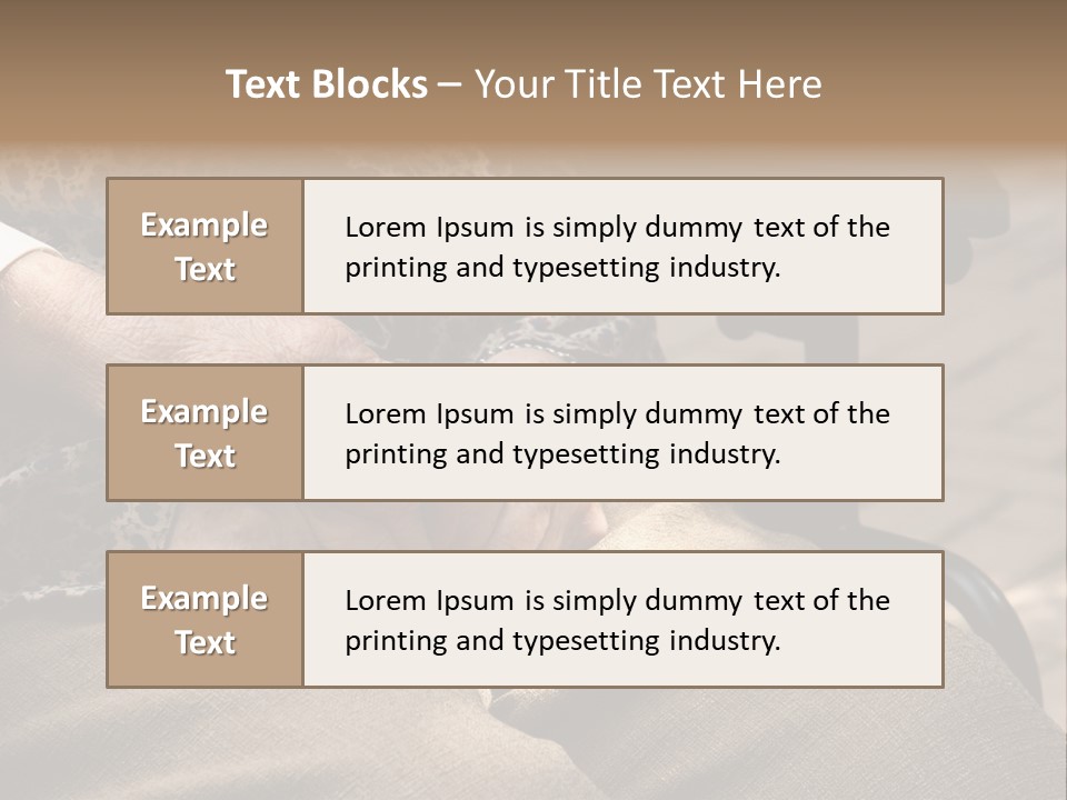 Mature Old Long Term PowerPoint Template