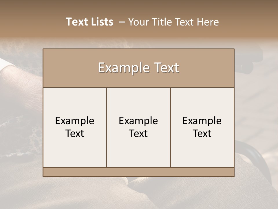 Mature Old Long Term PowerPoint Template