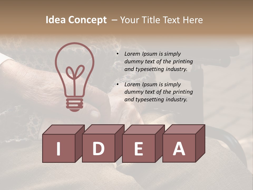 Mature Old Long Term PowerPoint Template