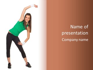 Beauty Remote Gymnastics PowerPoint Template