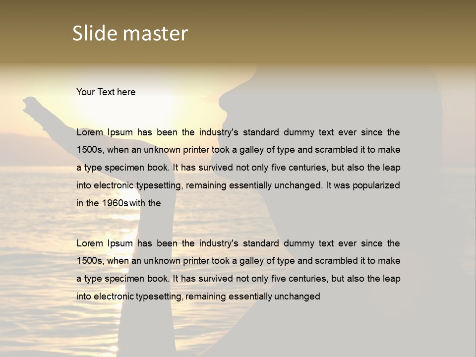 Shadow Hand Concentration PowerPoint Template