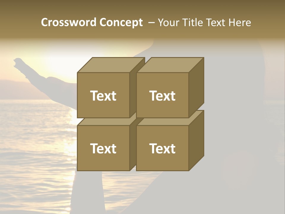 Shadow Hand Concentration PowerPoint Template