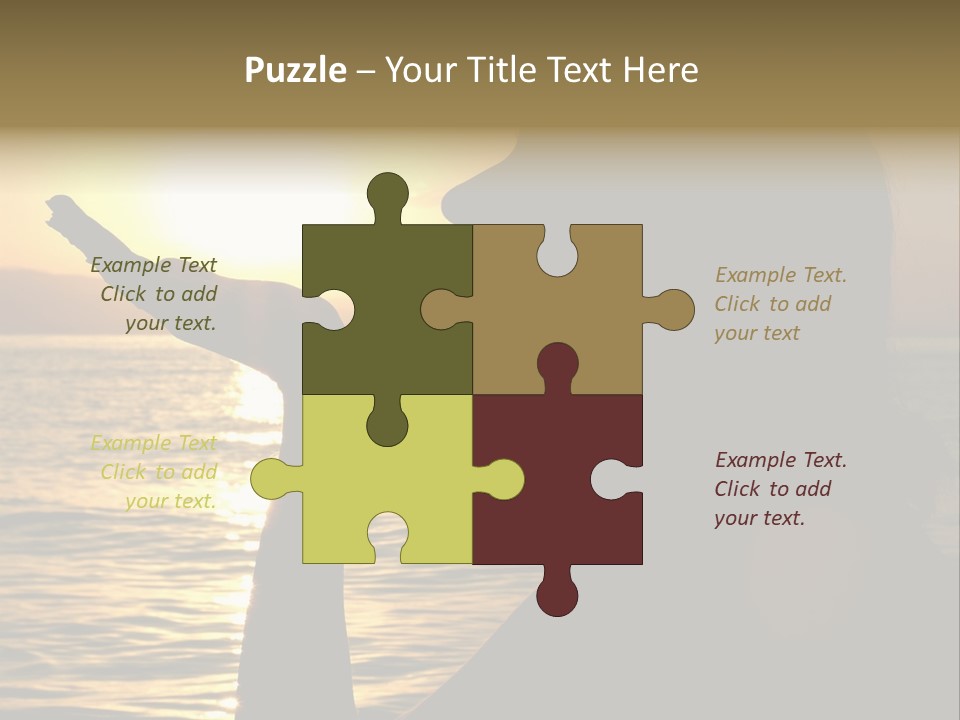 Shadow Hand Concentration PowerPoint Template