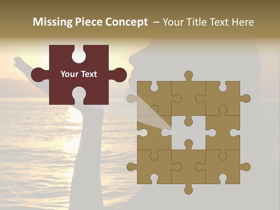 Shadow Hand Concentration PowerPoint Template