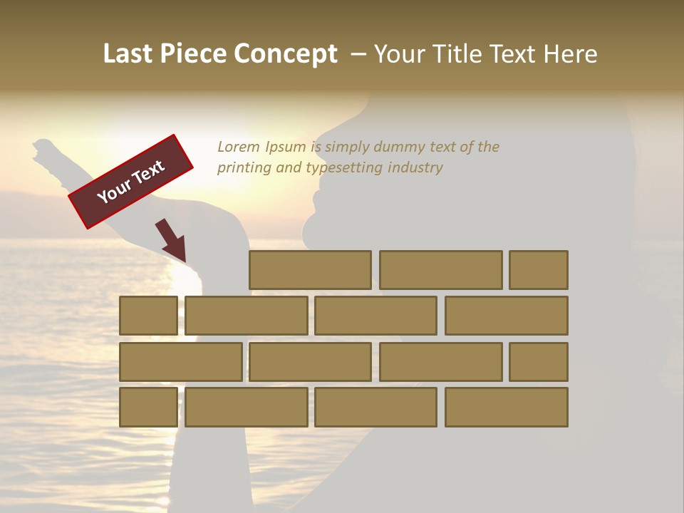 Shadow Hand Concentration PowerPoint Template