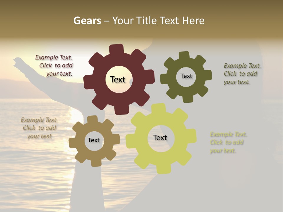 Shadow Hand Concentration PowerPoint Template