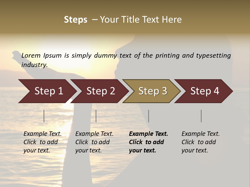 Shadow Hand Concentration PowerPoint Template