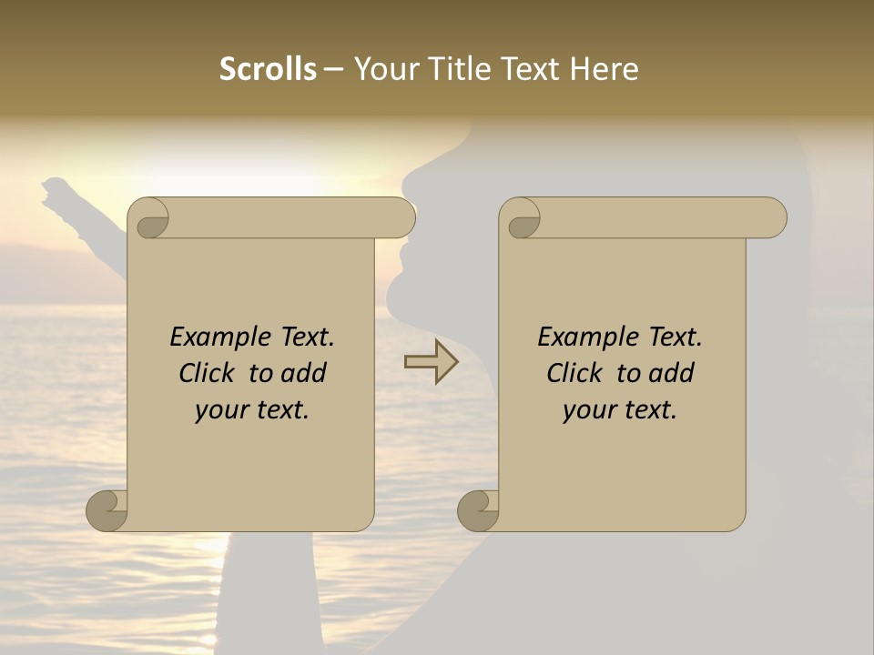 Shadow Hand Concentration PowerPoint Template